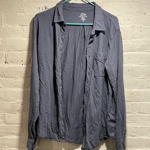 JCREW slub cotton button down sz M